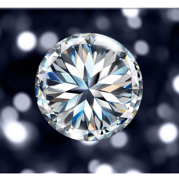 Brilliant Cut Moissanite девять сердца цветок Diamond Diamond D COLOR 1 CARAT FUREVER LOVE FORET Moissanite для женщин драгоценные камни ювелирные изделия H1015