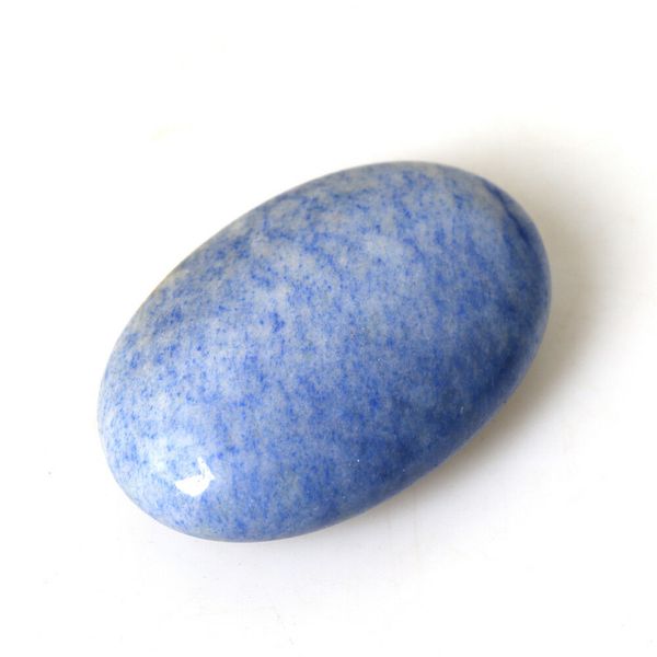 Blaue Vene Palm Stein Kristallheilung Reiki polierte Edelstein Meditationsprobe