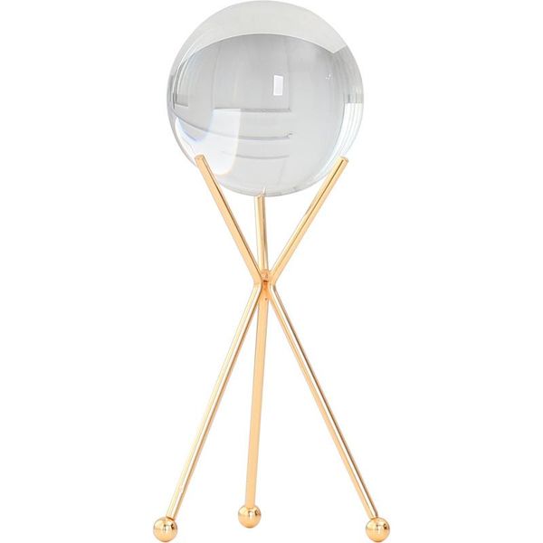

novelty items nordic simple transparent crystal ball ornaments creative iron glass crafts year's gift household living room tabledecor