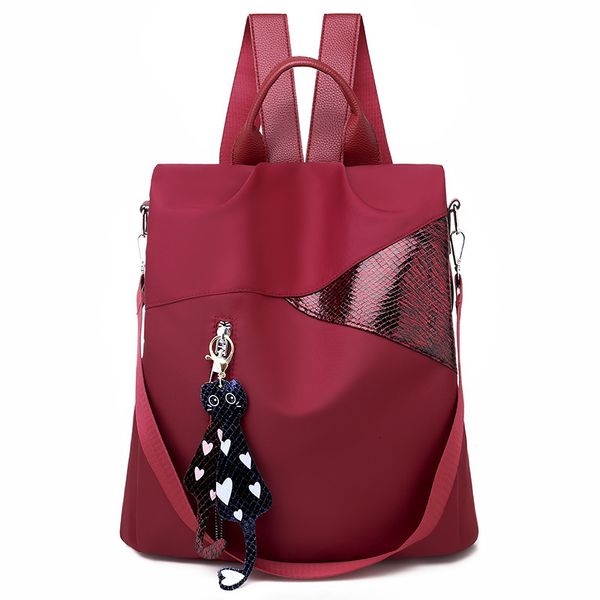 

backpack 2021 style fashion multi-functional splicing women's trend