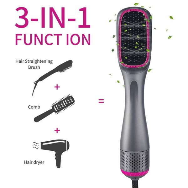 

electric hair brushes professional air brush one step dryer for fast heating blow travel comb hairdryer hairbrush