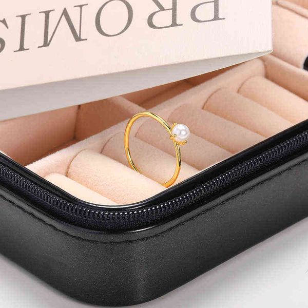 

boho pearl rings stainless steel gold silver vintage wrap around wedding band ring for women girls luxury fashion jewelry gift g1125, Slivery;golden