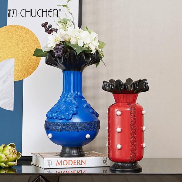 

creative vase decoration living room flower arrangement modern minimalist coffee table porch dining tv cabinet vases