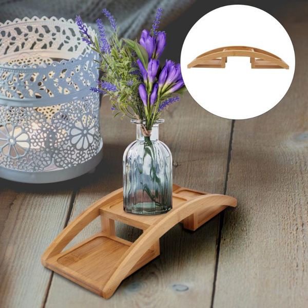 

hooks & rails 1pc indoor wood storage holder flowerpot rack decorative (wood)