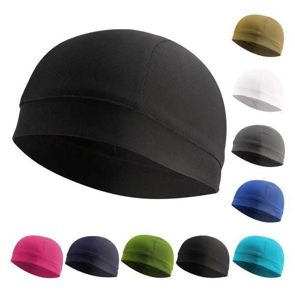 

outdoor hats men women running skiing cap sports mesh caps beanie bike cycling riding jogging windproof hat helmet liner, Black;white