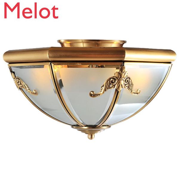 

european-style pure copper ceiling lamp restaurant aisle light garage stairs storage room bedroom carved lanterns wallpapers
