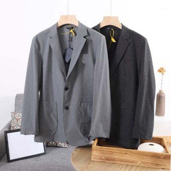 

latest luxury fashion casual 21ss spring and summer thin classic solid color men's single west suits & blazers, White;black