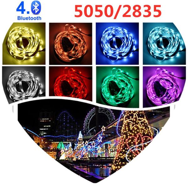 

strips 10m led strip light bluetooth luces waterproof flexible lamp tape ribbon rgb 2835 with diode dc 12v