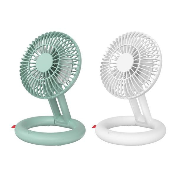 

electric fans usb desk fan mini personal portable 3 speeds adjustable powerful airflow rechargeable battery operated h05f