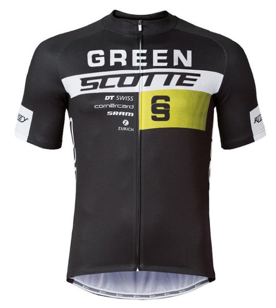 

green scotte 2021 men's short sleeve mtb mountain road bike racing suit offroad jerseys bib set sportwear bicycling sets, Black;blue