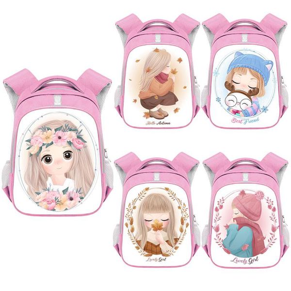 

school bags cute winter women shoulders bag animals cartoon with teenager girls schoolbags 13 inches kids kindergarten baby backpack
