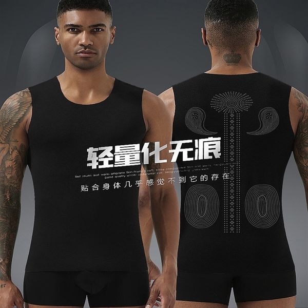 

tiq men' vest autumn wintercashmere keep warm coat fleece heatinghigh elasticitysoft and comfortab men' tank le flame coatslim, White;black