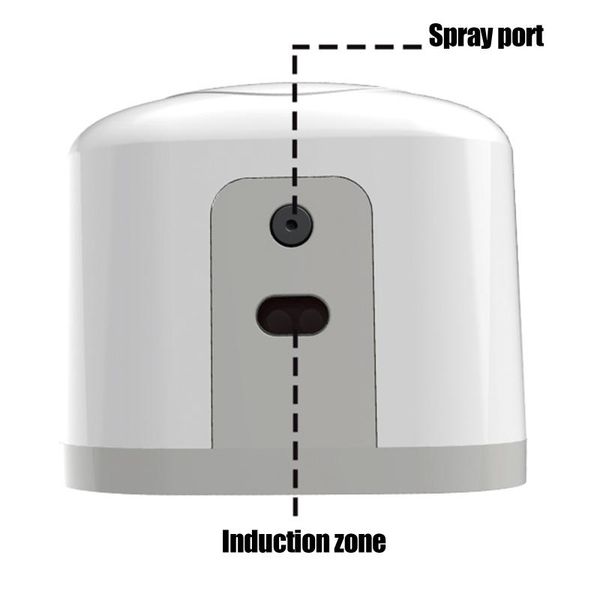 

liquid soap dispenser automatic alcohol with body temperature measurement touchless alarm 850ml tryc889