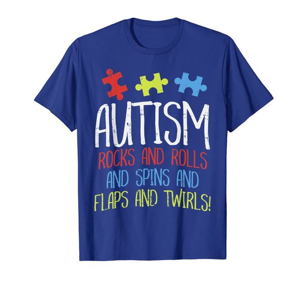 

autism awareness shirt puzzle autistic gift rocks and rolls, White;black