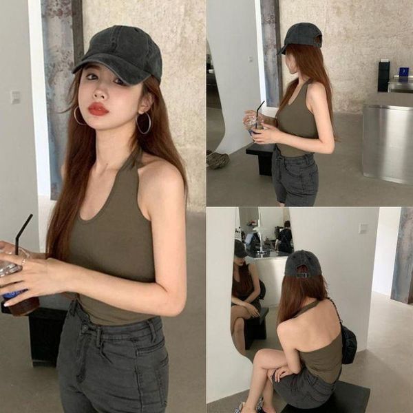 

yoga outfit hanging neck sling beauty vest women's summer sports wear tube girl bottoming outer short bras for women