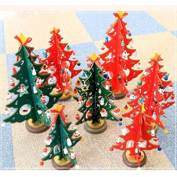 

christmas decorations wooden tree home decoration xmas ornament gift1