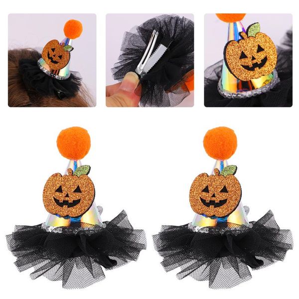 

party favor 2pcs headdress hair clip pointed hat for costume
