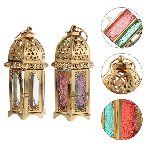 

candle holders 2pcs deskcandlestick iron holder european style golden