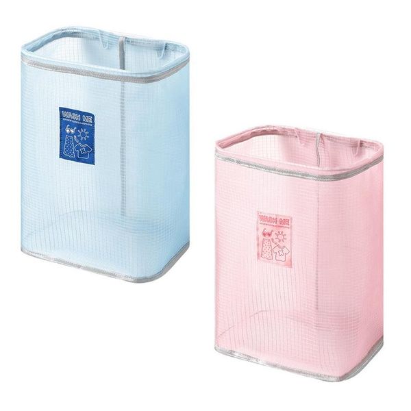 

laundry bags 2 pcs wall mounted breathable basket,foldable dirty clothes basket for bathroom storage