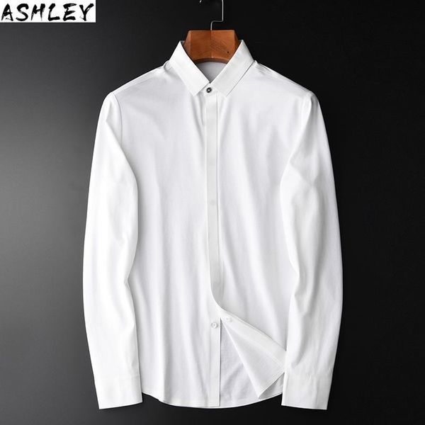 

long sleeve men's cotton tights, white dress, large size 4xl, tight informal shirt casual shirts, White;black