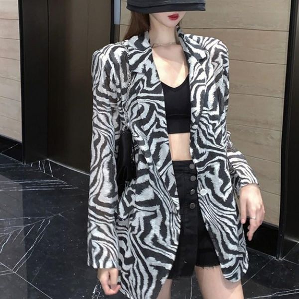 

women's jackets woman jacket suit long sleeves loose female coats autumn spring ct015, Black;brown