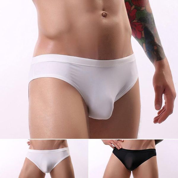 

underpants men's underwear low waist jockstrap gay boxer bulge pouch seamless lingerie slip briefs bikini fashion, Black;white