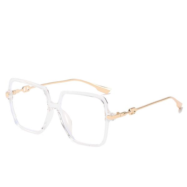 

new plain black frame anti blue radiation flat lens for men and women, White;black