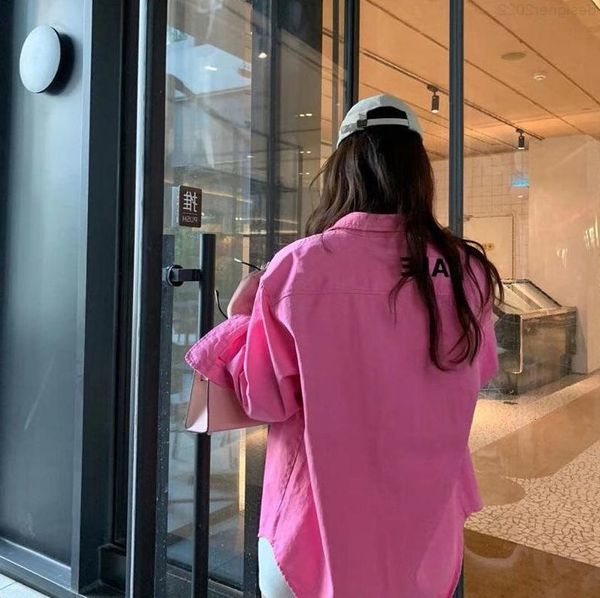 

shirts women clothes parisian fashion women's blouse gown, red long sleeves loose lapel ladies dress jacket, White