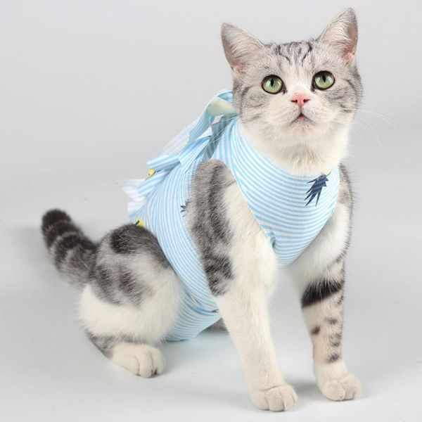 

cat costumes dogs cats sterilization clothing cotton material comfortable breathable soft anti-licking weaning care clothes pet supplies