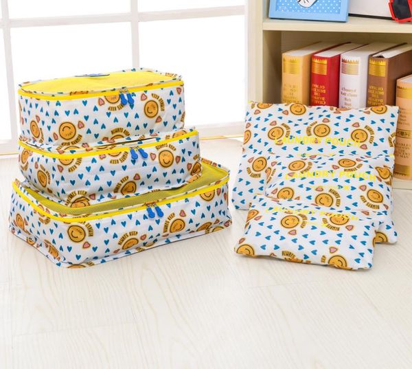 

selling 6 pieces / set travel storage bag, hand luggage home closet laundry bag box cosmetic bags & cases
