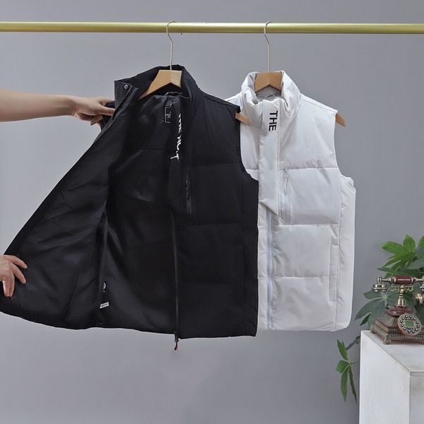 

famous designer luxury men women vest canada north solid color letter embroidery winter down jacket coat thicken man woman clothing xl, Black;white