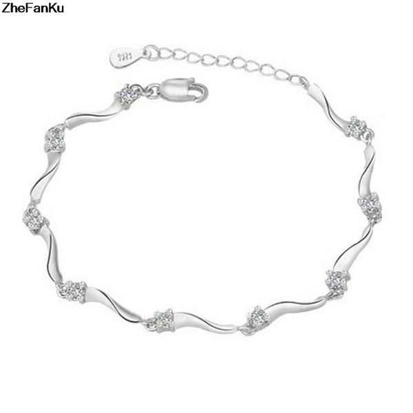 

link, chain women crystal bamboo bracelet fashion jewelry drop, Black