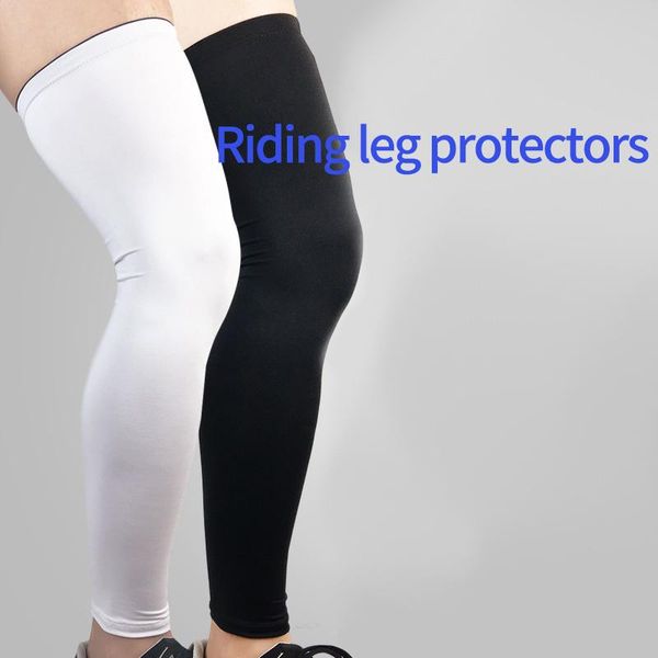 

1pair anti uv cycling legwarmers bike sports leggings running hiking basketball soccer leg sleeves safety accessories elbow & knee pads, Black;gray