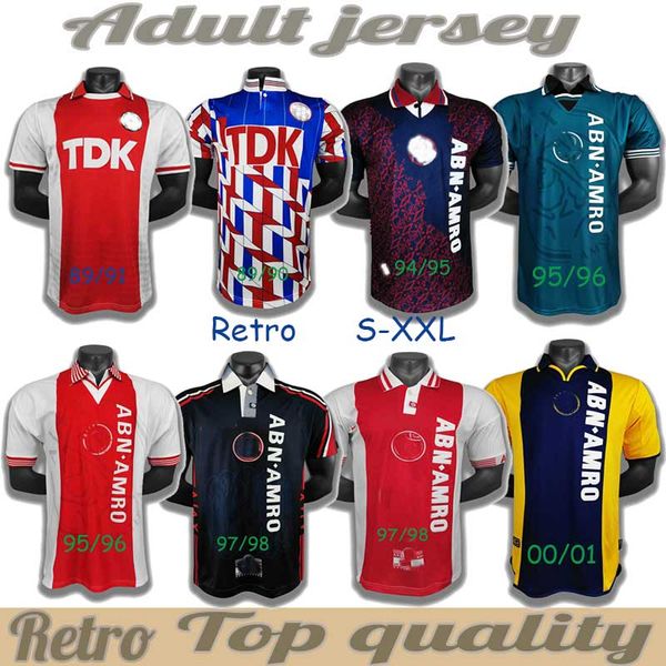 

1994 1995 a j ax retro soccer jersey 94 95 rijkaard kluivert litmanen seedorf davids overmars 04 05 football 1989 1990 shirt 2004 babel 1998, Black;yellow
