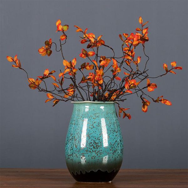 

decorative flowers & wreaths 22cm simulation wild berry branch leaf vine floral for arrangement living room home artificial plant decoration