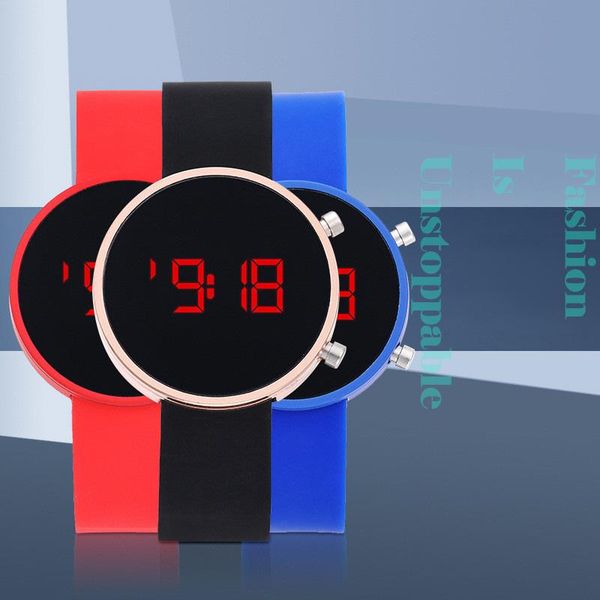 

wristwatches sport watch for women's wristwatch waterproof digital watches men's fashion women silicone bracelet, Slivery;brown
