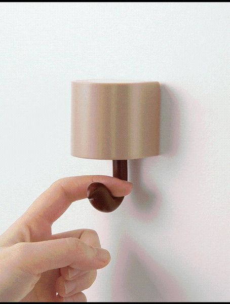 

hooks & rails squirrel hook glue door back hole-cartoon creative kitchen wall coat