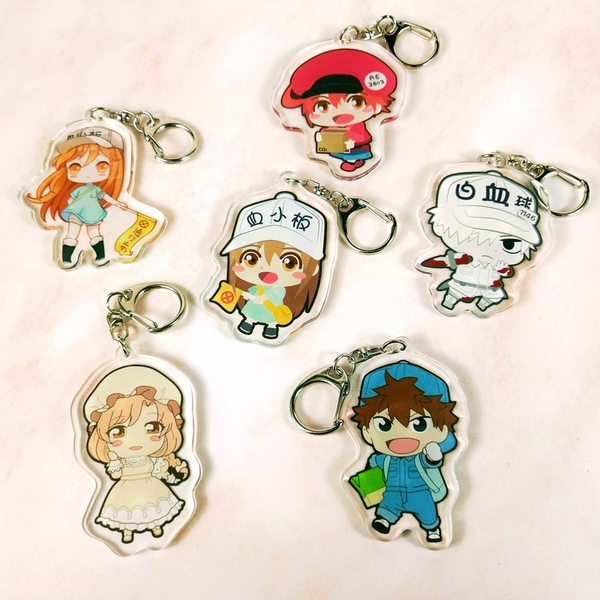 

keychain touken ranbu online man cartoon acrylic key chains women anime key ring pendant cute kids key holder jewellery brelok, Slivery;golden