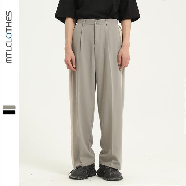 

men's | 2021 product summer color matching casual pants, Black