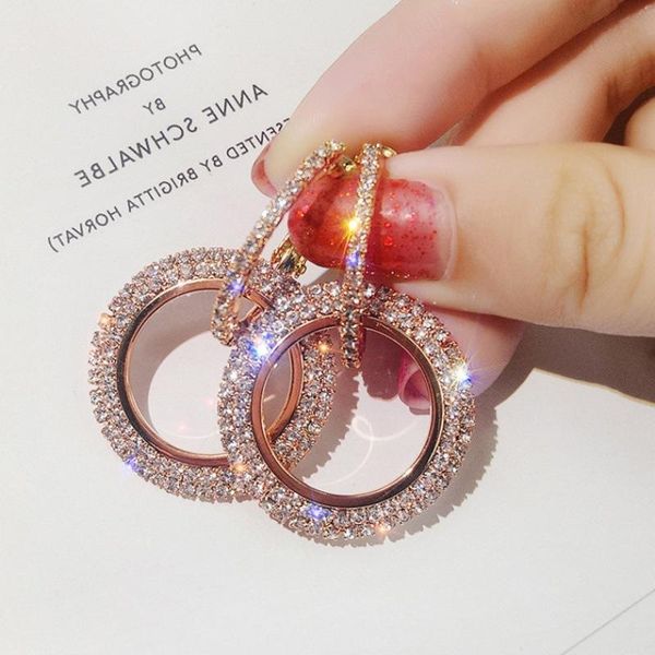 

fashion 4 colors cz stud earrings for women wholesale factory price, Golden;silver