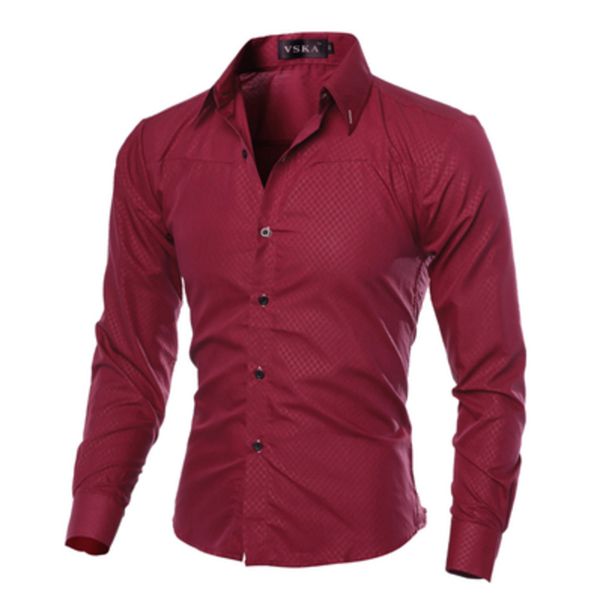 

famous brand men's shirt long sleeve casual slim fit mens dress shirts check plaid camisa social masculina plus size 5xl, White;black