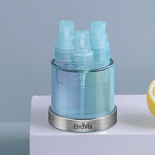 

storage bottles & jars travel 6-in-1 refillable cream toner bottling portable bottle pump spray cosmetic business lotion kit conta x4y1