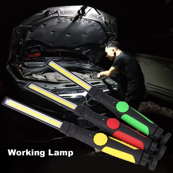 

upgraded rotated foldable portable cob torch usb rechargeable led work light magnetic lantern spotlight flashlights torches