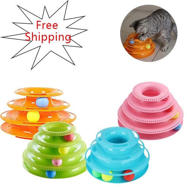 

interactive funny pet toys cat crazy ball disk amusement plate play disc trilaminar turntable toy