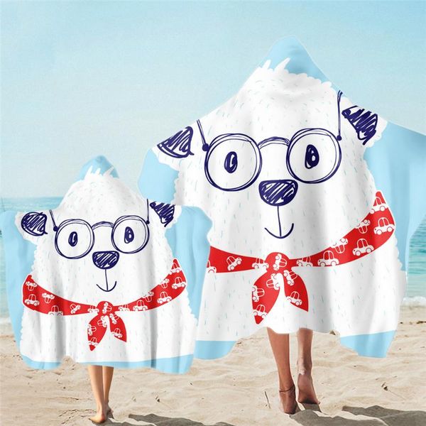 

hooded towel bear microfiber bath for adults and children with hood wearable