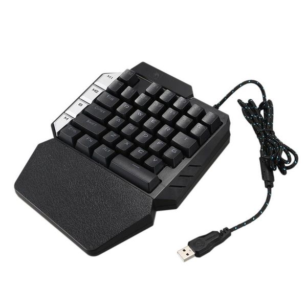 

keyboards k109 universal wired one-handed gaming keypad 38 keys mechanical keyboard