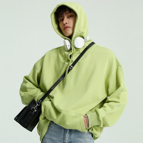 

men's hoodies & sweatshirts solid color hooded sweater korean version of pure cotton long-sleeved jacket casual loose m2-z-001, Black