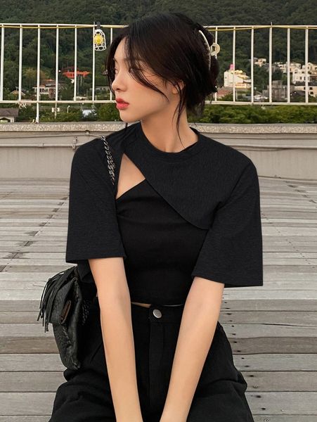 

dazy raglan sleeve super crop tee without crop t2zf#, White