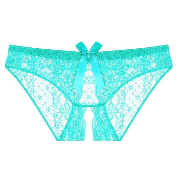 

women's panties lingerie lace ladies transparent open file temptation pearl pendant thong t-pants, Black;pink