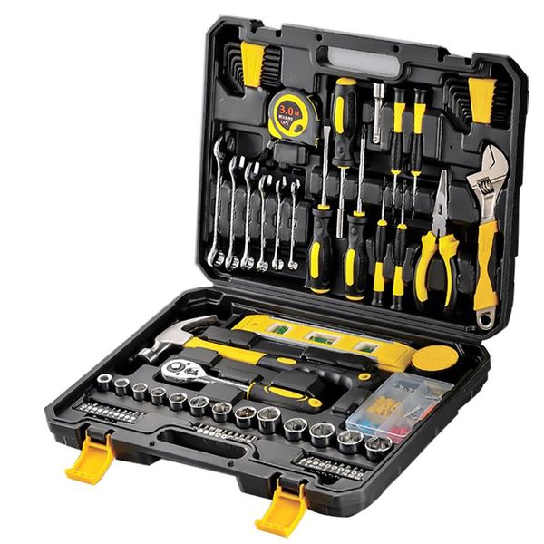 

professional hand tool sets tools set multi-tool of keys and heads for home auto household hardware manual combination repair kit box wholes